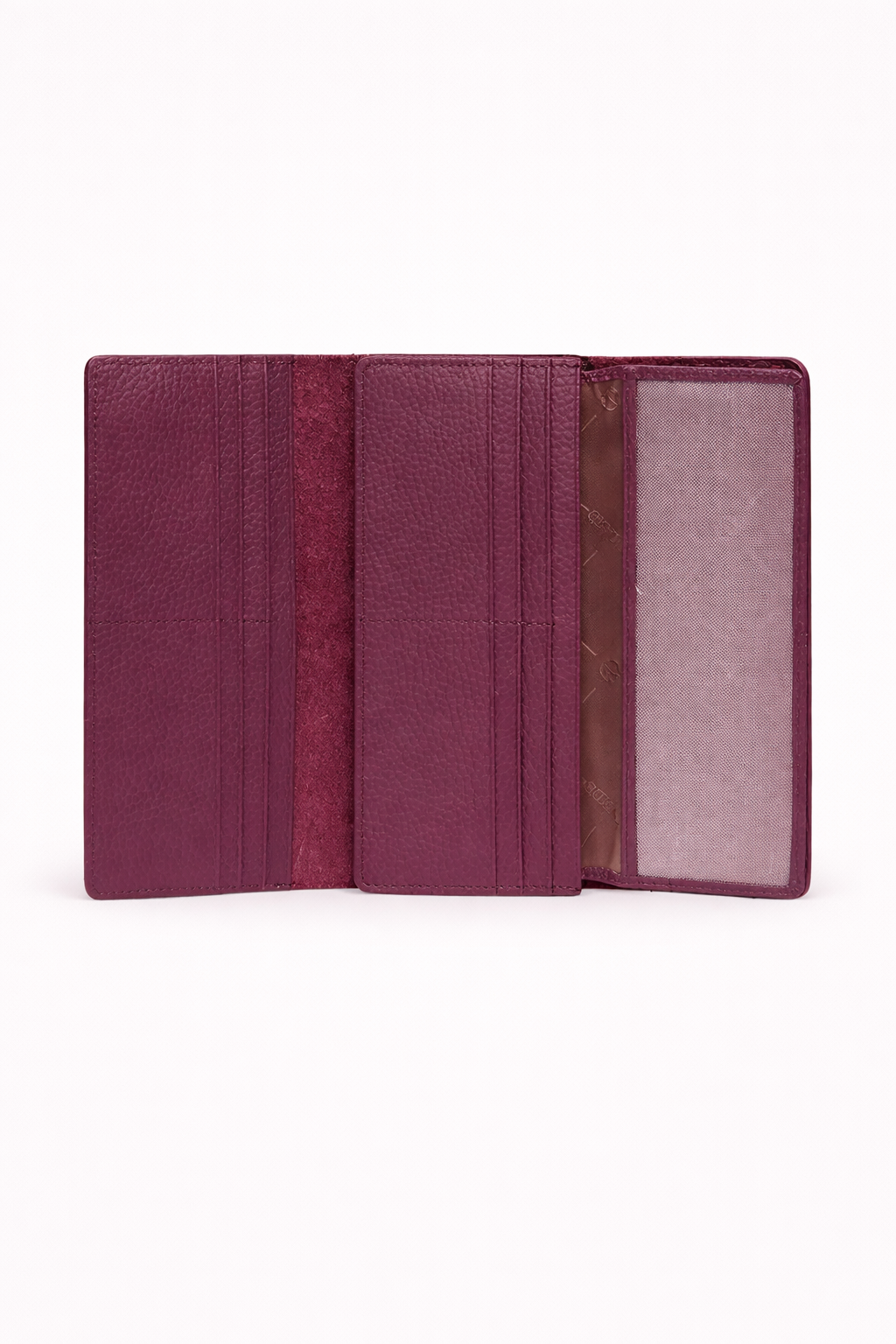 Grande Hakiki Deri Kadın Cüzdan Mürdüm-OR2732