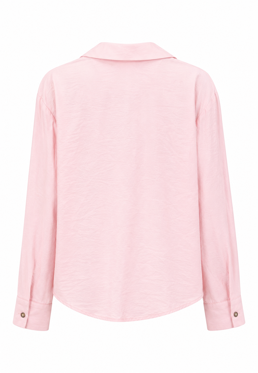Pudra Keten Dokulu Gömlek Takım–Pembe