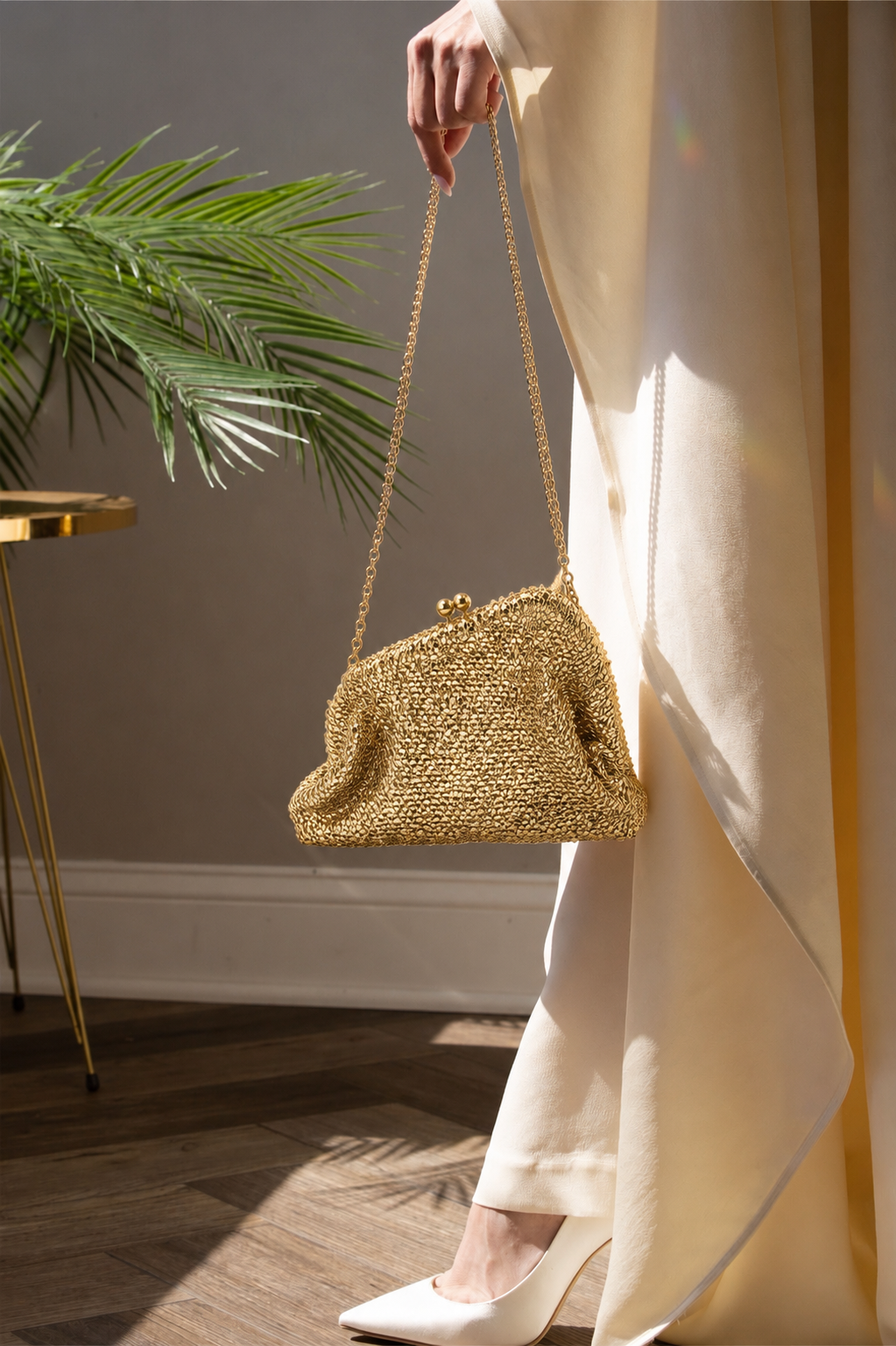 ORNALACE Lumière Gold Clutch
