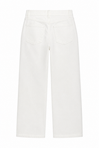 Mavi Çiçek Nakışlı Straight Jean