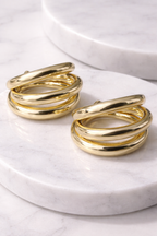 3LÜ Gold Halka Küpe-26SS1007