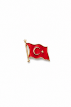Türk Bayrağı Rozet Broş -BRS3205