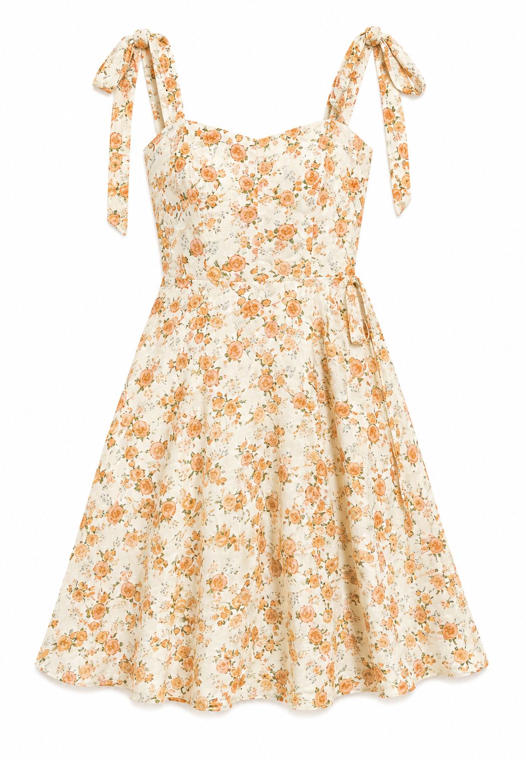 Soft Bloom Çiçek Desenli Askılı Elbise