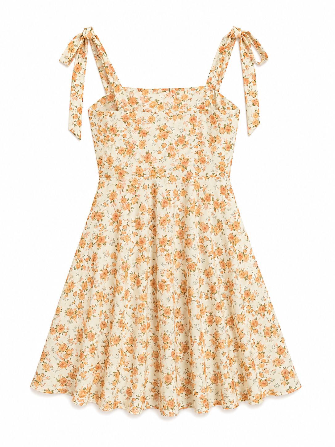 Soft Bloom Çiçek Desenli Askılı Elbise