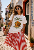 Natural Preferences Baskılı Oversize Tişört